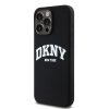 DKNY DKHMP13XSNYACH iPhone 13 Pro Max 6.7 czarny/black hardcase Liquid Silicone White Printed Logo MagSafe